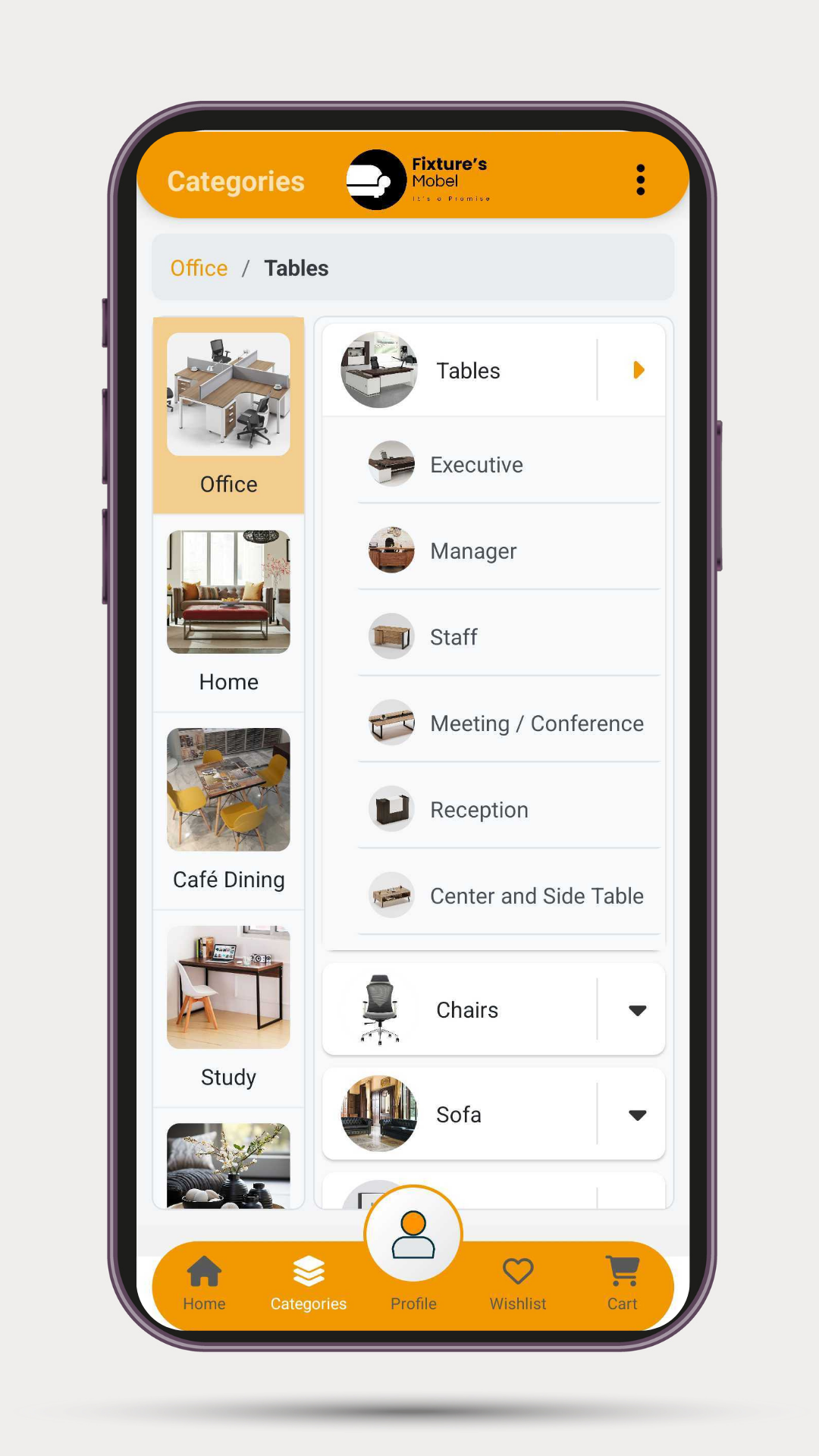 Fixture's Mobel App screenshot 1